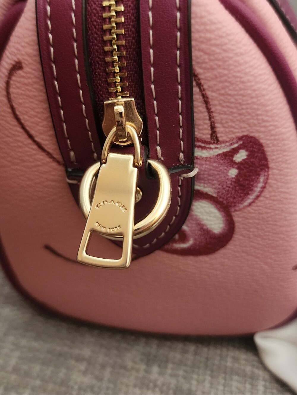 Coach Mini Rowan Crossbody Bag - Pink Cherry - Picture 7 of 16